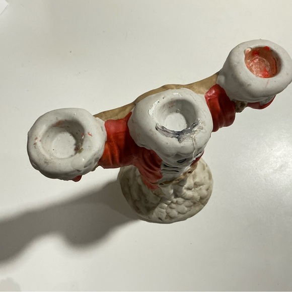 Vintage Ceramic Skeleton Candleholder, Candlestick Holder - Halloween Decor - Picture 3 of 6